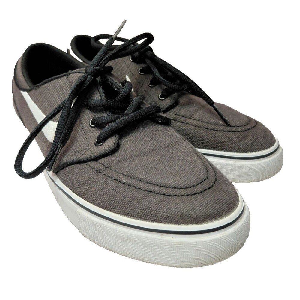 Nike SB Stefan Janoski Dk Gray & White Classic Skate Sneakers Size 7 Youth